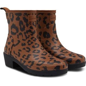 HUNTER | Leopard Print Bootie | Size 8